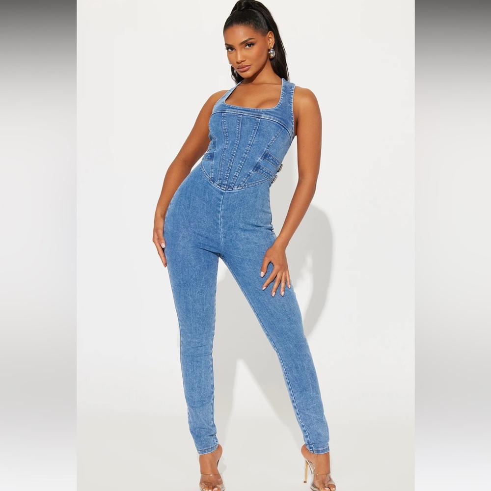 Stylish Blue Denim Jumpsuit